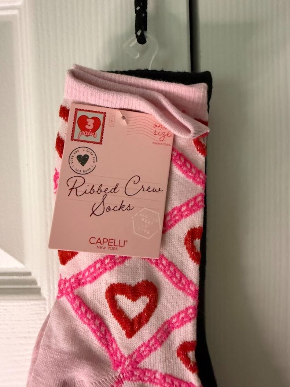 Women's Capelli Ribbed Crew Socks - Picture 2 of 5